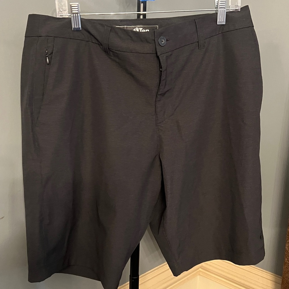 Hang Ten Charcoal Flat Front Shorts